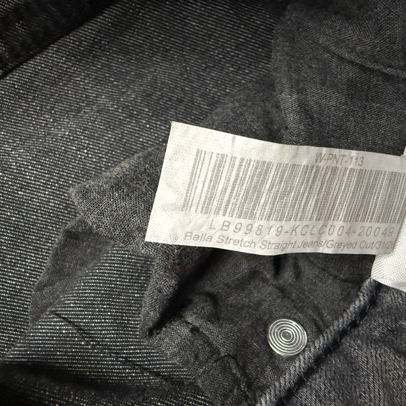 Quince Bella stretch straight size 31 with 26 inseam in grey out wash - Picture 2 of 4